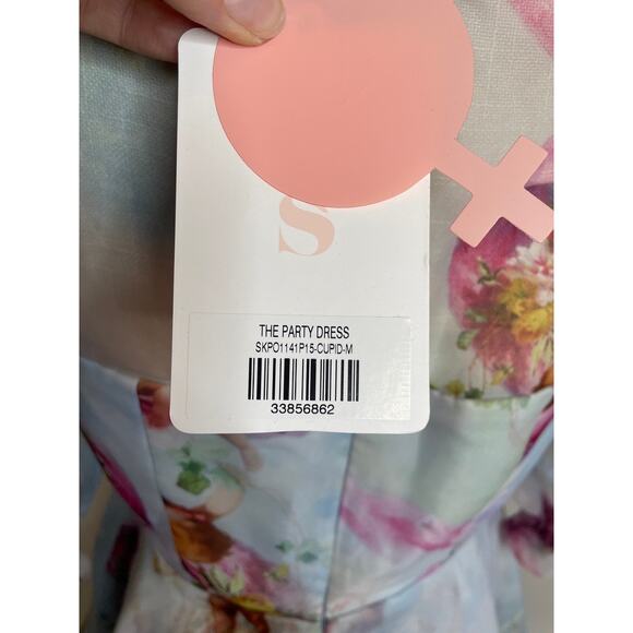 Selkie‎ Chiffon Puff Sleeve "The Party Dress in Cupid" Medium - Picture 5 of 12